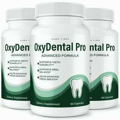 OxyDental Pro Capsules   Oral Care Support, Teeth & Gums Supplement -3 Pack