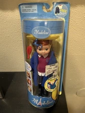 Madeline Poseable Doll Learning Curve 2003 New on Card 8 inch w/photo stickers