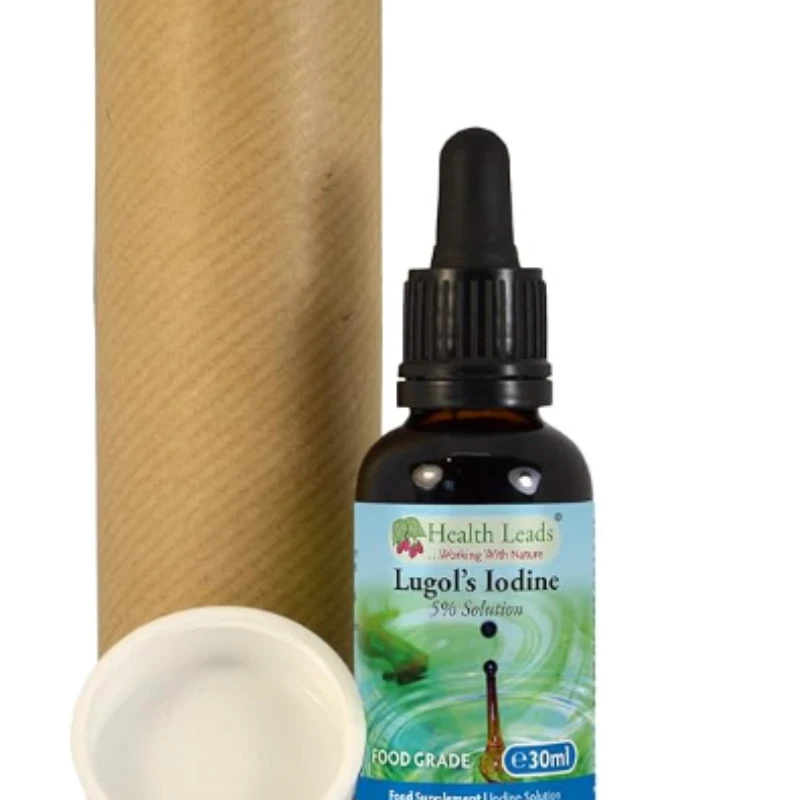 HEALTH LEADS ...WORKING WITH NATURE Lugols 5% Iodine Solution 30ml High Strength Laboratory Reagent UK