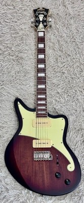 D'Angelico Premier Bedford Single Cut Electric Guitar, Brown Burst - Prototype