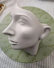 Art Face Wall Sculpture display mannequin abstract vintage 1988 cut out
