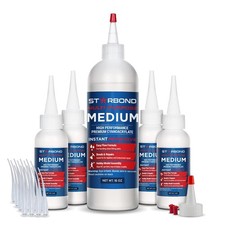 Starbond Medium CA Glue Complete Refill Kit (16 oz) – Cyanoacrylate Super Glu...