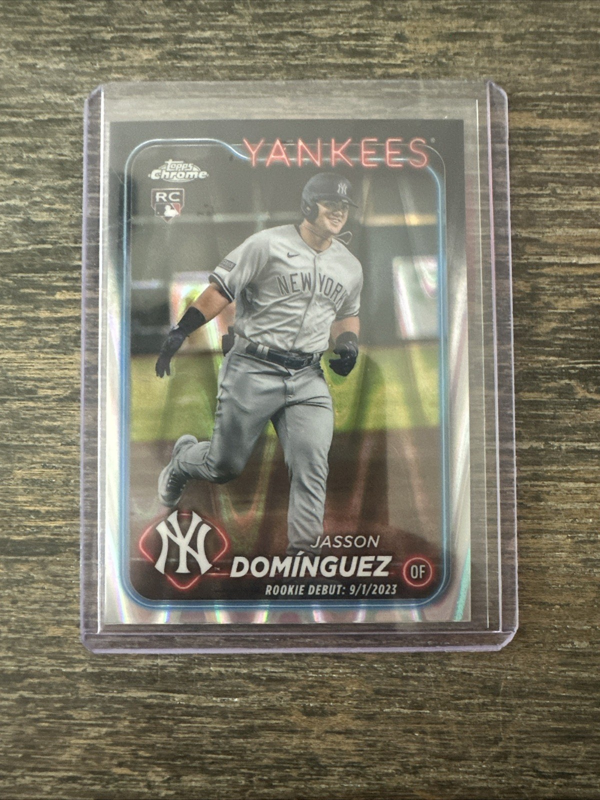 Topps 2024 Chrome Jasson Dominguez #89 RayWave Refractor RC New York Yankees