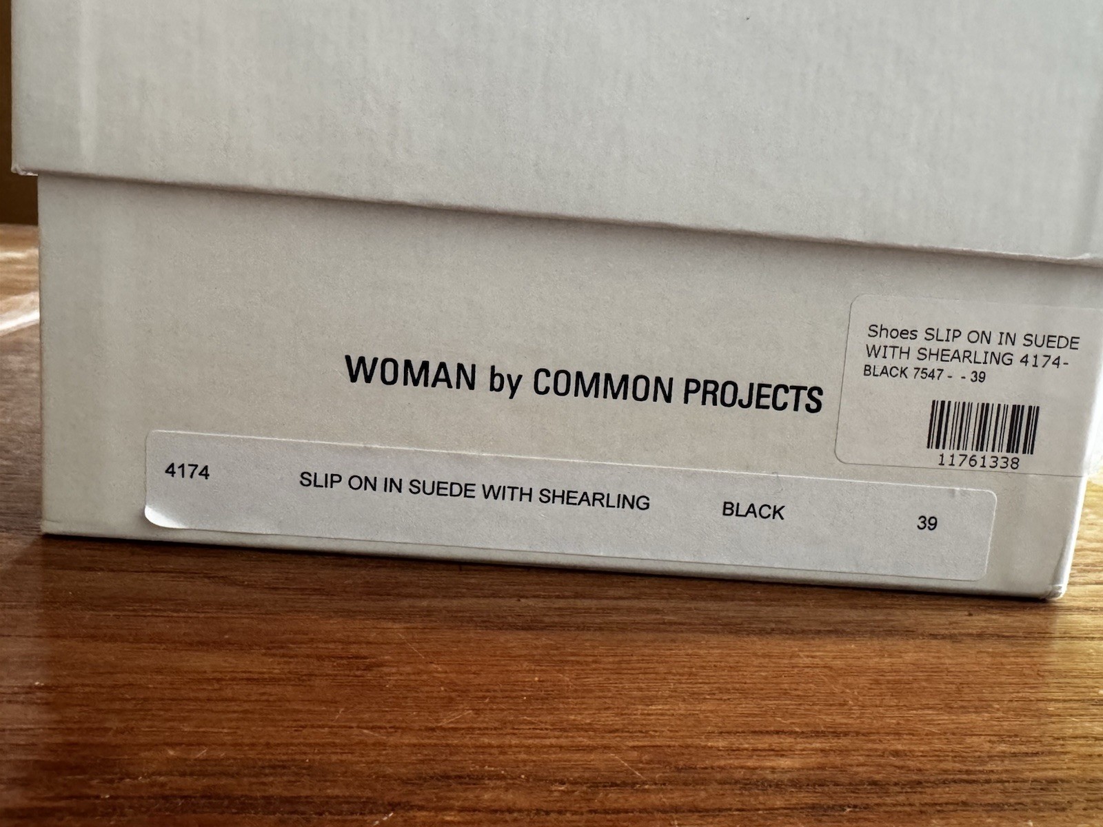 COMMON PROJECTS Women’s Shearling-Lined Suede Sli… - image 2