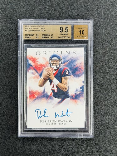 Deshaun Watson #RA-DW 2017 Panini Origins Rookie Autographs card