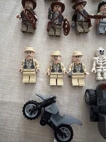 Lego Indiana Jones Minifigures Lot Of 12 Henry, Marianne, Pilot & More