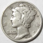1942 Silver Mercury Dime - 90% Silver - #11320-2