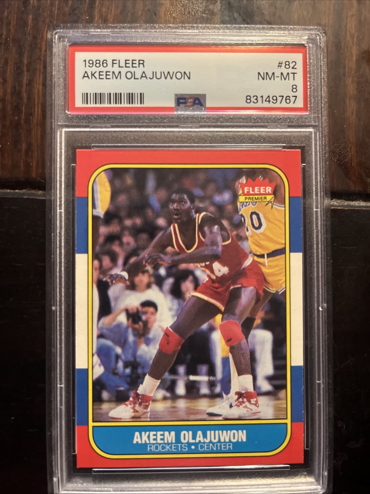 1986-87 Fleer - Hakeem Olajuwon #82 (RC)