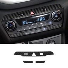 For Hyundai Tucson 2016-21 Sticker Carbon Fiber Console Ac Switch Control Panel