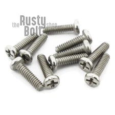M1.4 x 5mm, Phillips Pan Head Screws, A2 304 18-8, Stainless Steel
