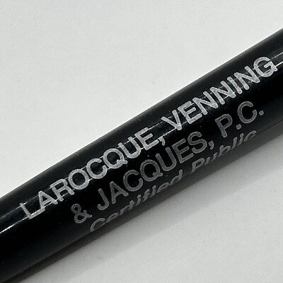VTG 1980s Pen Larocque Venning & Jacques Certified Public Accountants Gardner MA