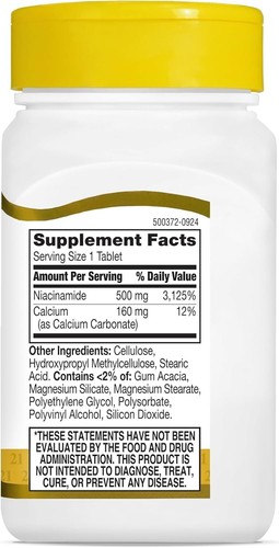 21st Century Niacinamide 500 mg Prolonged Release Tablets, 110-Count - Picture 2 of 5