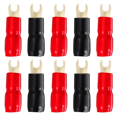 10 Pairs Crimp Barrier Spades Connector Crimp Terminals