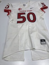 Game Worn Used Fresno State Bulldogs Football Jersey Nike Large #50