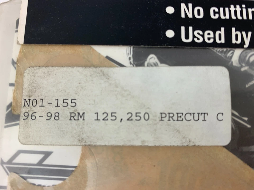 Fondo de matrícula transparente precortado N-Style N01-155 96-98 Suzuki RM125 RM250 Foto 2 de 2