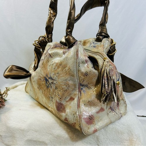 Sharon Gioe la gioe di Toscana hand bag sparkly snake print VTG Made in Italy - Picture 4 of 10