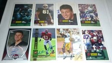 Baseball Basketball Football Lot of 69 Autographed Card w/ A Few Patches
