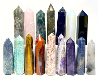 Polished Crystal Obelisks / Towers - Choose Your Gemstone (Crafts, Art, Decor)