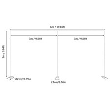 20x10ft Heavy Duty Backdrop Stand KIT Photography Studio Background Party Decor