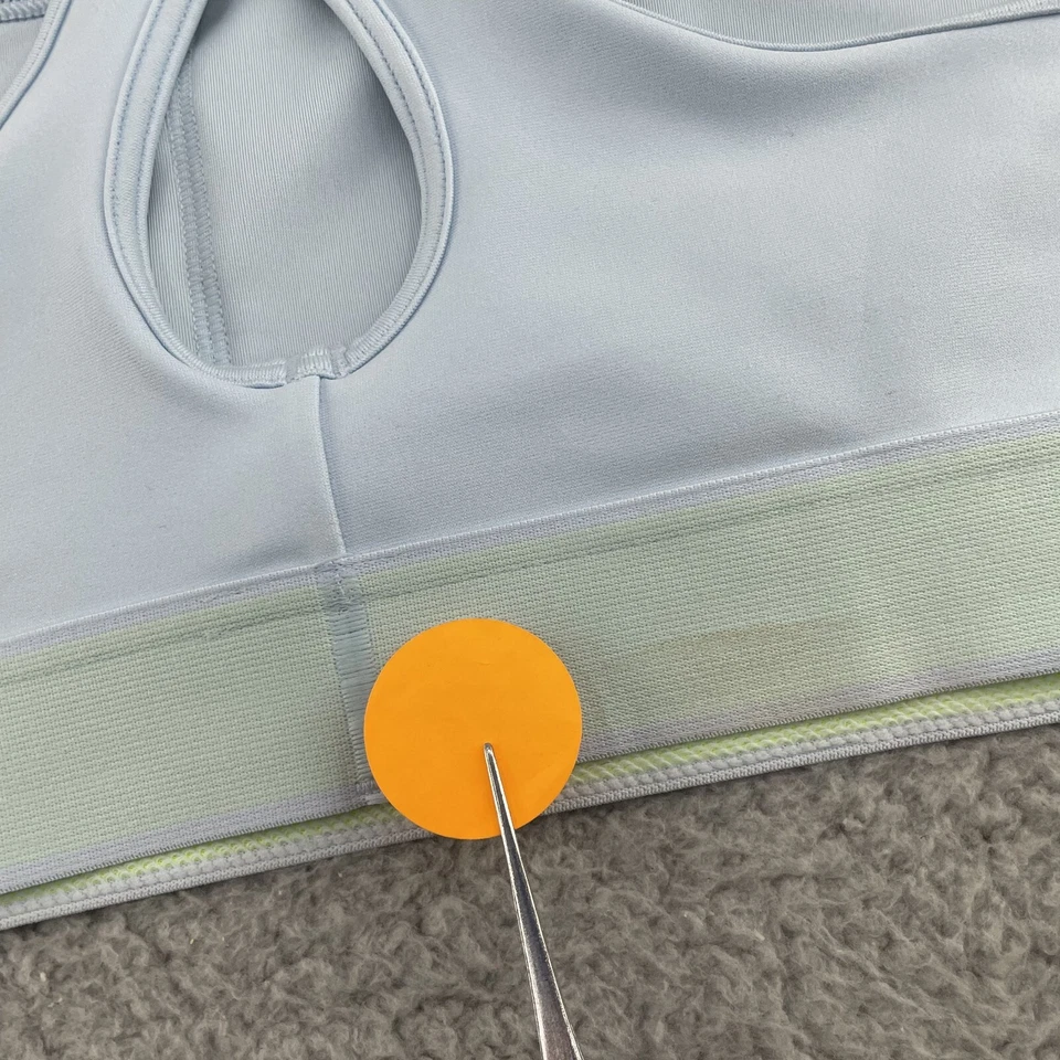 Under Armour Sports Bra Women Medium Blue Rasor Running Sportwear Gym Gorpcore - Image 3 of 4