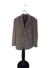 Lauren Ralph Lauren Mens Brown Corduroy Two Button Elbow Patch Blazer Size 48R
