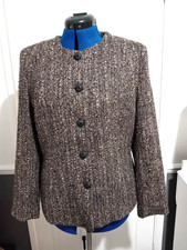 Hudson And Onslow Smart Jacket Size 16. Wool Blend. Button Up. Lined. Workwear