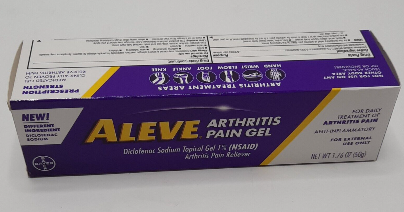 Aleve Arthritis Topical Pain Reliever Diclofenic Sodium Gel 1 NSAID 1