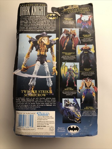 Figura de acción Legends of the Dark Knight Twister Strike Scarecrow Kenner DC 1996 - Imagen 8 de 11