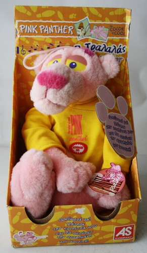 RARE VINTAGE 2000 PINK PANTHER 16" MUSICAL PLUSH DOLL TOY THE COLOR OF COOL NEW! - 第 1/8 張圖片