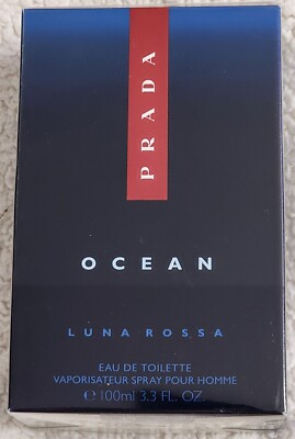 Prada Luna Rossa OCEAN 3.3 oz. Eau de Toilette Spray for Men. New in Sealed Box