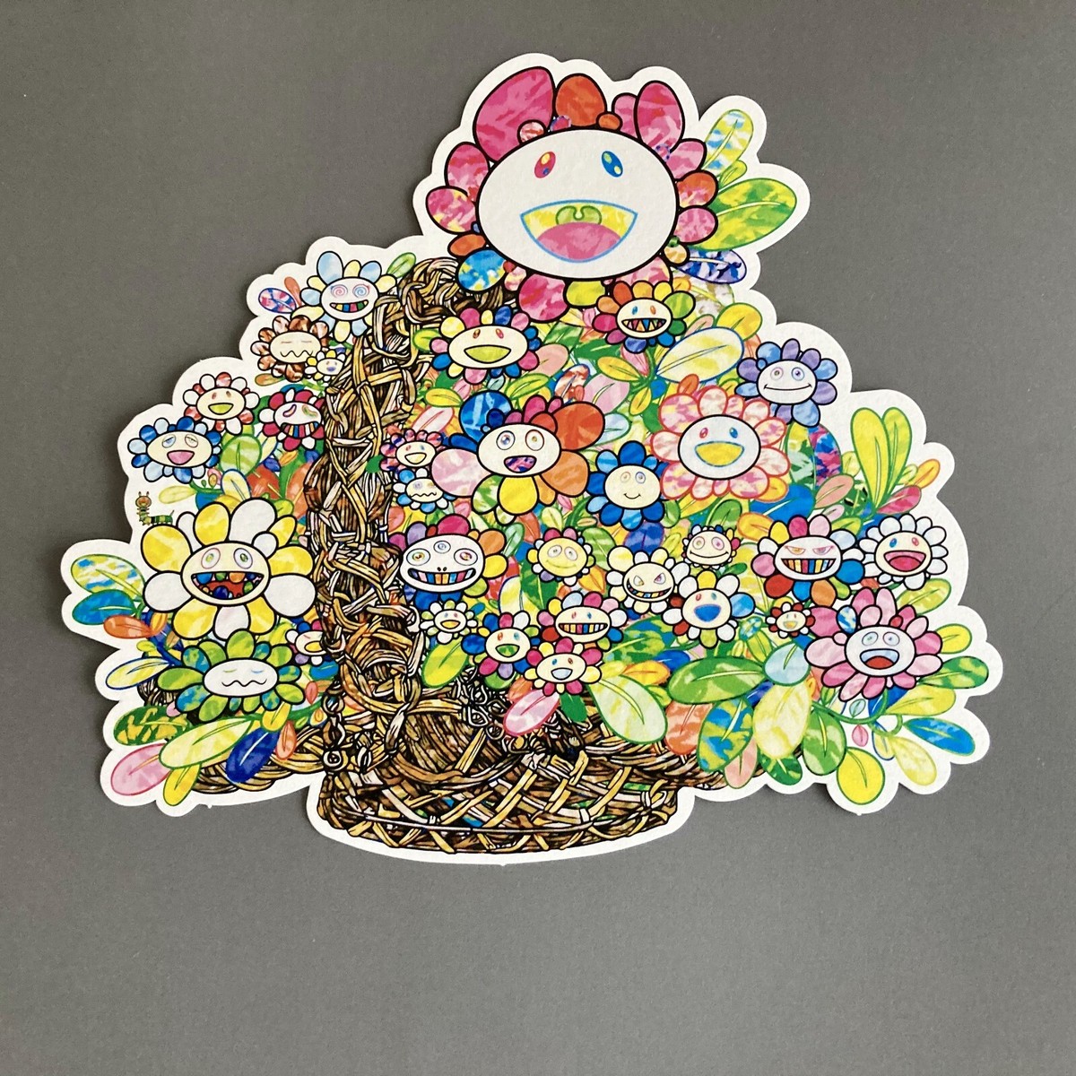 Set of 3!TAKASHI MURAKAMI Die Cut Postcard MONONOKE KYOTO Mr
