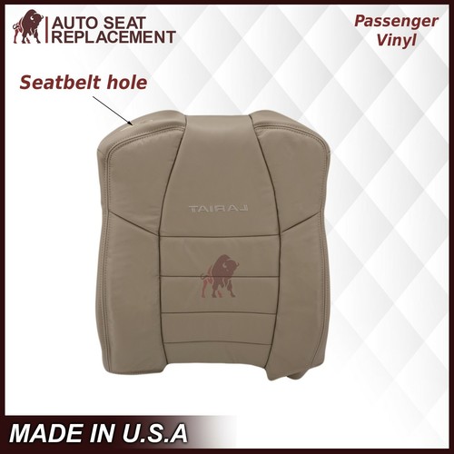 2002-2007 Ford F250 F350 Lariat Extended Cab Synthetic Leather Seat Cover Tan - Picture 10 of 17