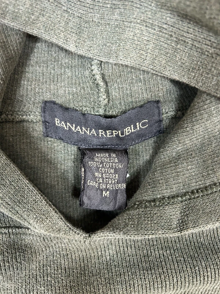 Толстовка с капюшоном Banana Republic Sage зеленый хлопок размер M складчатые рукава - Изображение 4 из 4