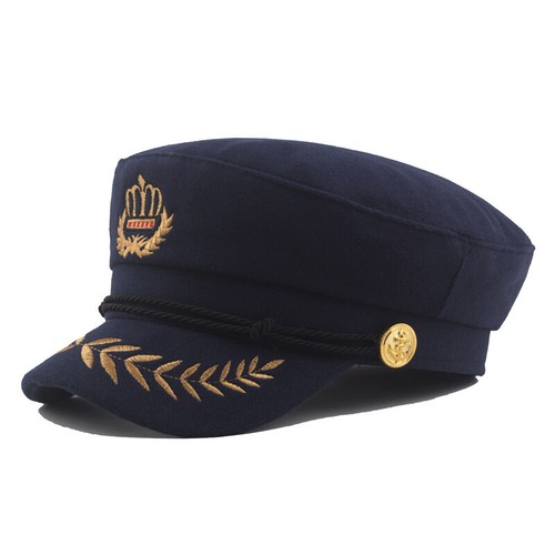 Kapitän Stil bretonische Mütze Fischer griechischer Geiger Unisex Kappe Seefahrer Matrose Baskenmütze - Bild 14 von 16