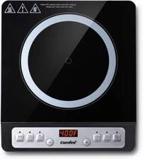COMFEE’ 1800W Digital Electric Portable Induction Cooktop Countertop Burner, ...