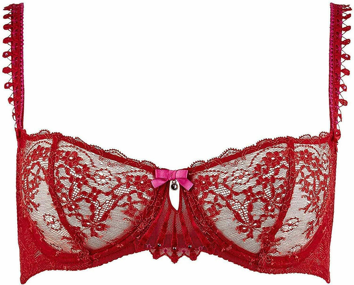 Soutien-gorge Aubade Ivresse Byzantine 85C Rouge Rubis - Neuf Avec étiquettes - Corbeille