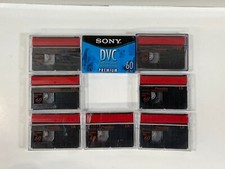 Sony DVC Mini DV 60 Minute Premium Cassettes Lot of 8 7 Used One, 1 Sealed NIP 