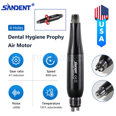 Dental Hygiene Prophy Handpiece 360° Swivel 4 Holes /Composite Polishing Burs
