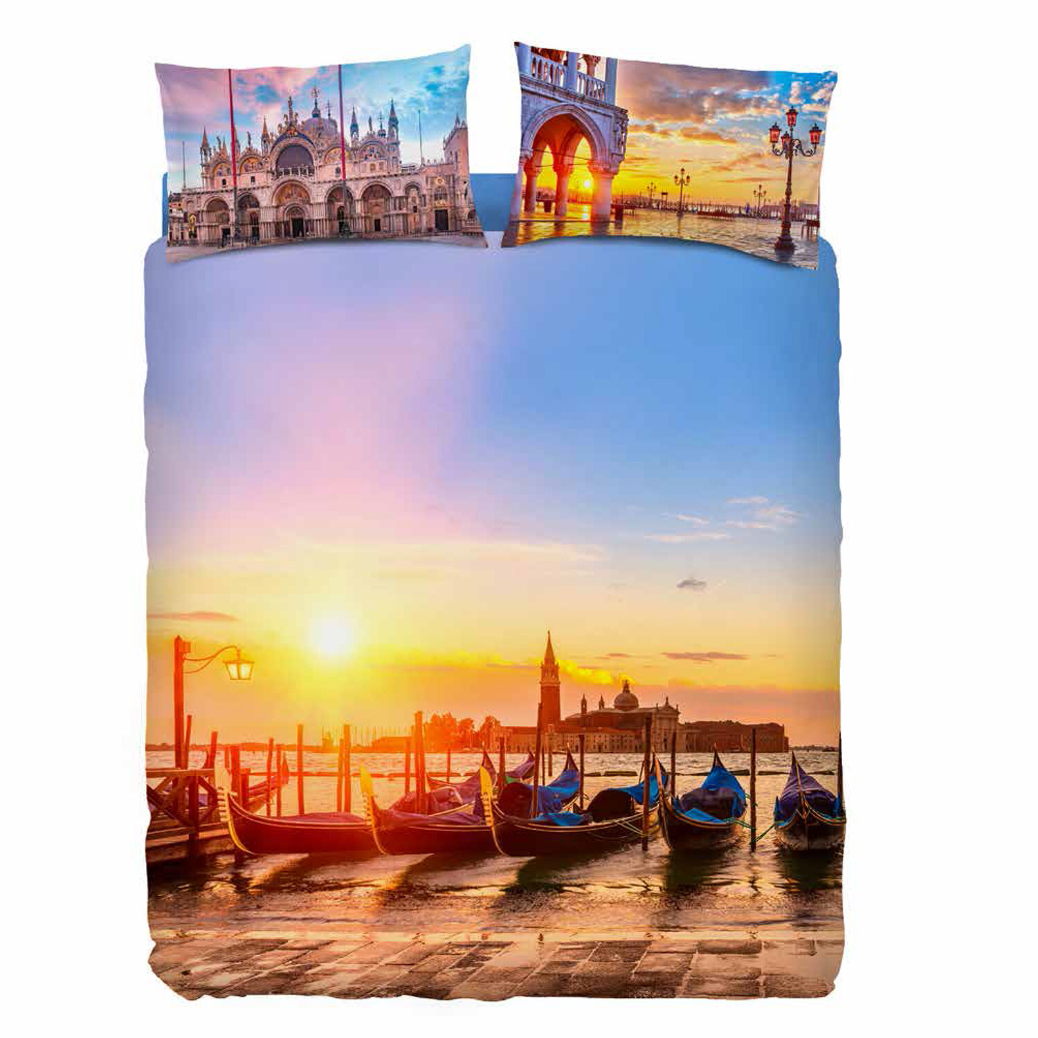 Bassetti multicolor LAGUNA Venice duvet cover set-image