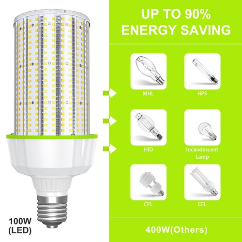 5Pack 100W LED Corn Light Bulb, E39 Base 100-277V,Commercial Industrial Lighting - Picture 12 of 17