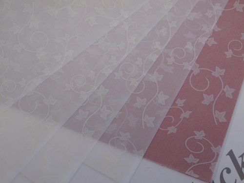 Printed Vellum White Ivy Design 25 Sheets 100gsm A4 Cardmaking AM499 - Picture 2 of 4