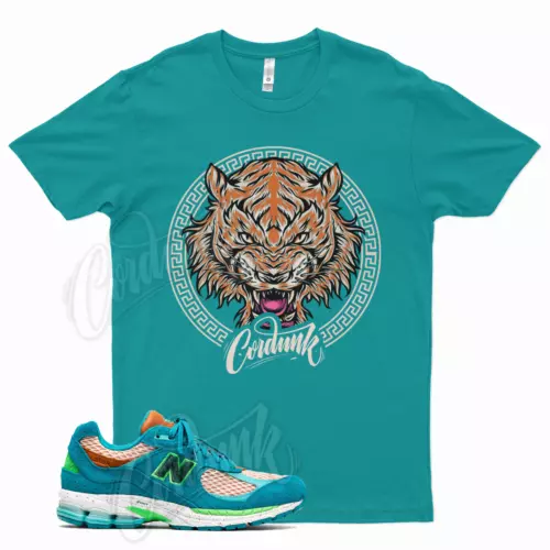 Teal TIGER Shirt for Salehe Bembury X Balance 2002R Water Be The Guide