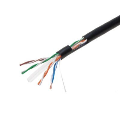 Cat6 75 m grau massiv 23 AWG Kabel UTP Bulk Netzwerkkabel CCA Leiter UTP