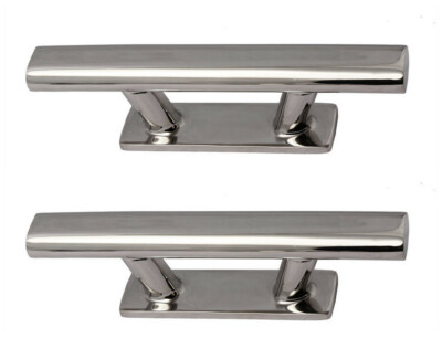 2X 316 Marine Stainless Steel 8'' Boat Cleat Dock Deck Rope Mooring Cleat