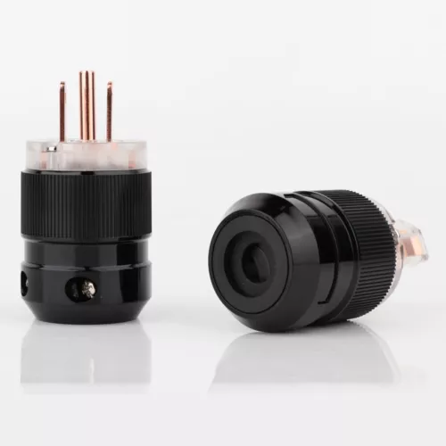Pair Hifi Audio US AC Pure Copper Power Plug Male & IEC Female Connector - Picture 6 of 9
