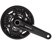 Shimano Kurbelgarnitur Mtb FC-MT500 3X10, 170 Mm, 40-30-22 Z., Schwarz, Nicht En