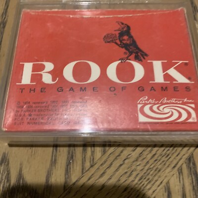 VTG 1963 ROOK CARD GAME W/CASE AND BOX PARKER BROTHERS COMPLETE W/INSTRUCTIONS