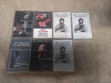 7x Eric Clapton Cassette Tape Lot