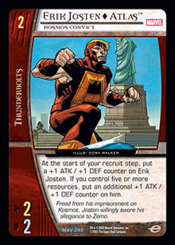 VS System: Erik Josten Atlas, Kosmos Convict [Played] Marvel The ...