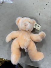 First  Main Sherbet Baby 1625 Peach Bear Plush Sits 8" Sitting Animal P8